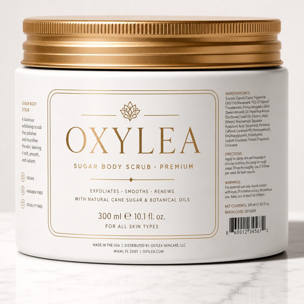 Sugar Body Scrub - Label detail view