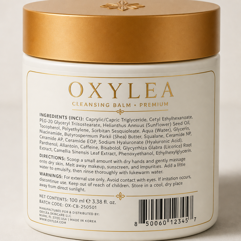 Cleansing Balm - Label detail view